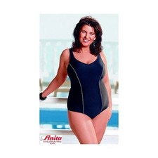 LADIES BLACK SWIMSUIT ANITA COMFORT Low Leg Magda  Size 40D