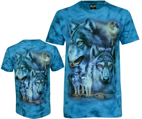 Tie dye shirt - wolves, a