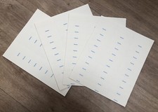 4 x Sheets of 30 Perforated
