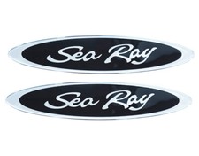 2Pcs Sea Ray Emblem Oval