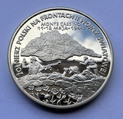 Poland silver coin - silver, monte