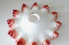 ANTIQUE GLASS LAMPSHADE FOR