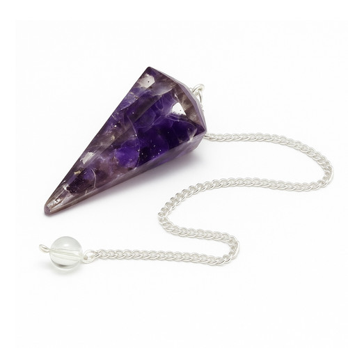 Amethyst pendulum dowser - amethyst,