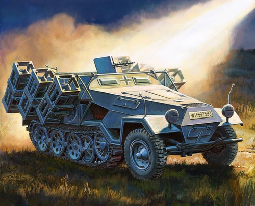 Zvezda 100 kfz - 1/100, sd.kfz.251/1