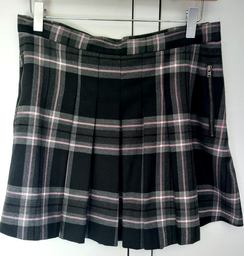New next pleated tartan mini - next,