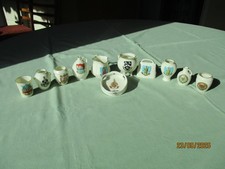 CRESTED WARE MIXED COLLECTION OF 12 PIECES, MAJORITY W H GOSS
