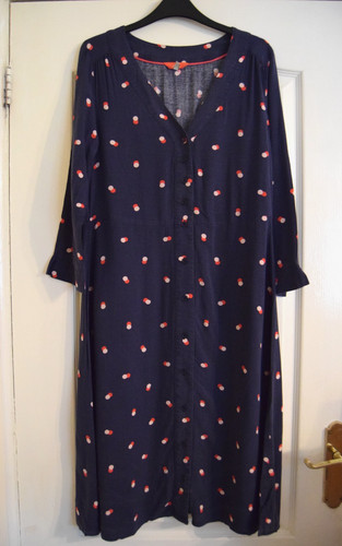 Joules navy spot print dress - navy,