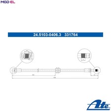 BRAKE HOSE 24.5103-0406.3 FOR