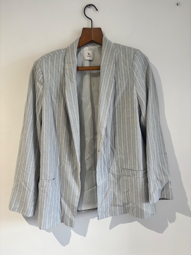 Woman grey white striped - tu,