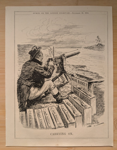 Vintage punch cartoon print - cartoon,