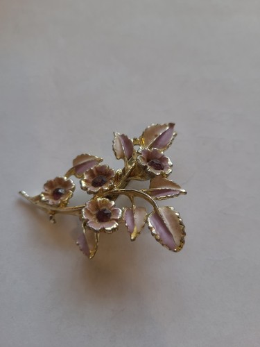 Vintage 1960s enamel flower - vintage,