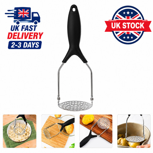 Stainless steel potato masher - stainless,