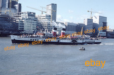 35mm Colour Slide of P.S.WAVERLEY-Paddle Steamer-Pool of London - Sept 1985