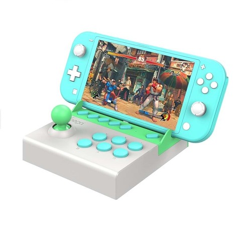 White arcade fighting gamepad - fighting,