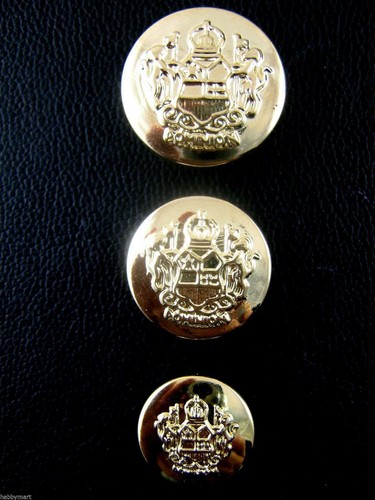 Round gold plastic crested - plastic,