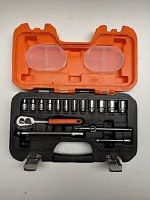 Bahco S160 1/4" Dynamic Drive Socket Set 16 Pcs Mini Ratchet Hex Sockets Bar