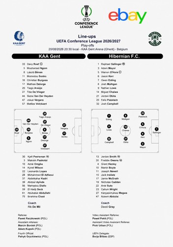 Kaa gent hibernian - gent, v