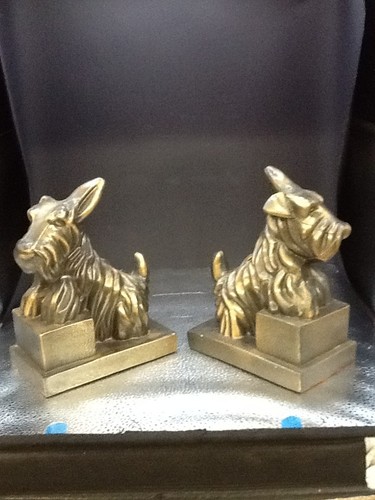 Vintage pair scotty dog - ,