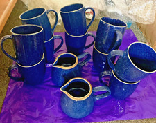 KALAHARI SANDS BLUE SET OF 10 MUGS & 2 JUGS