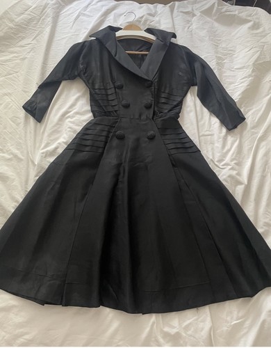 1950s vintage black cocktail - 1950s,