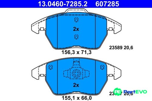 Ate disc brake pad - brake, set
