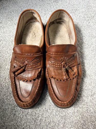 Vintage tan leather - tan, kiltie