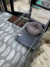 Very Strong/Substantial Steel Dog Crate With Vet Bed Mat ,steel Tray Floor
