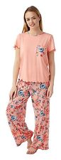 Ladies Pyjamas Flamingo Aqua
