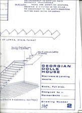 Georgian dolls house - dolls, plans