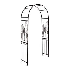 Metal Vintage 236cm Rustic Brown Black Arboretum Garden Arch Plant Climbing Rack