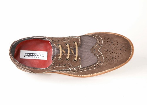 Lambretta leather brogue shoes - brogue,