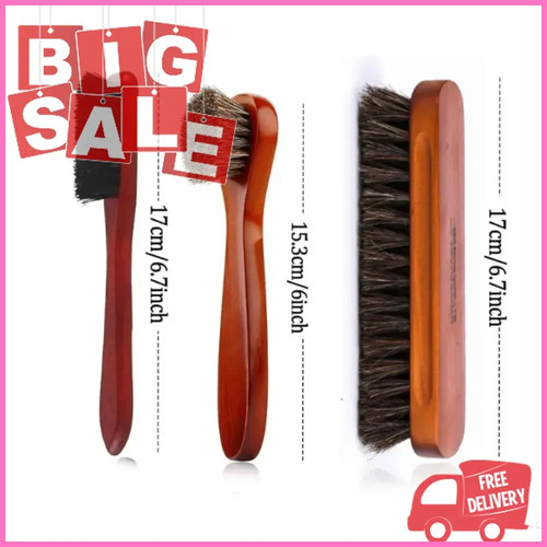 3pcs shoe brush set cleaning - 3pcs,