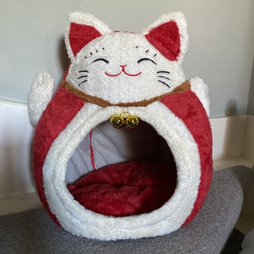 Lucky cat cave pet bed - cat,