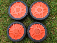 Flymo Quicksilver 46SD Front + Rear Wheels Set x4 For Petrol Lawn Mower 10120610