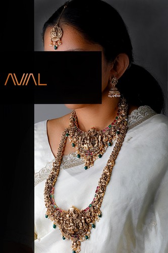 Antique gold temple jewelry - antique,