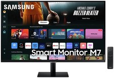 Samsung 32 Inch Monitor SMART 4K Ultra HD 60Hz Built-in Speakers LS32DM700UUXXU