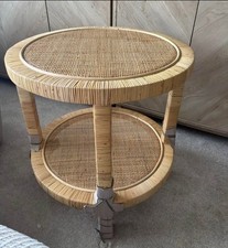 Round Natural Rattan Wicker