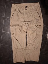 Men's Airwalk Cream/Beige Cargo Trousers Size M (W34) (L32) Used Good Condition