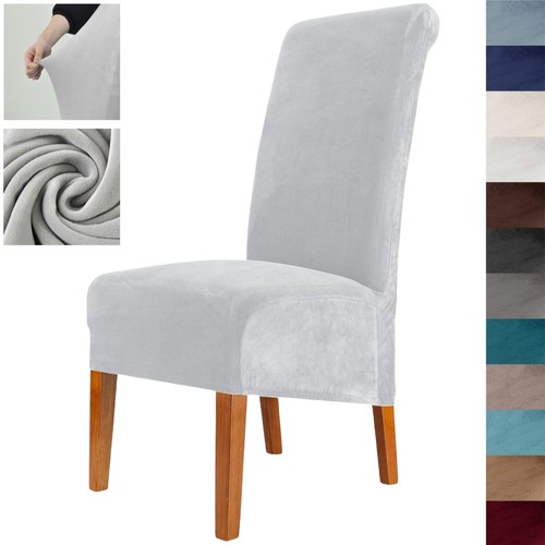 Velvet dining chair cover - velvet,