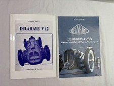 LOT OF 2 AUTOMOTIVE BOOKLETS Delahaye V12 LeMans 1938 Francois Jolly FRENCH TEXT