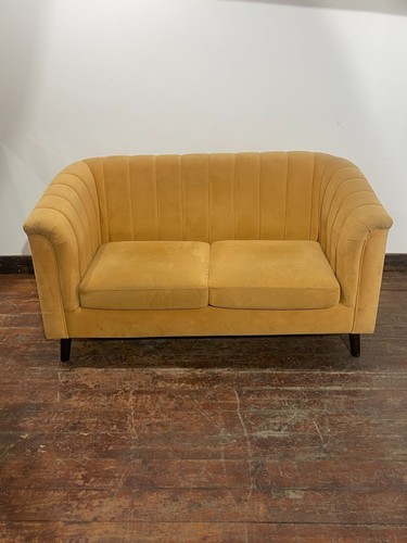 Mustard yellow velvet - velvet, seater