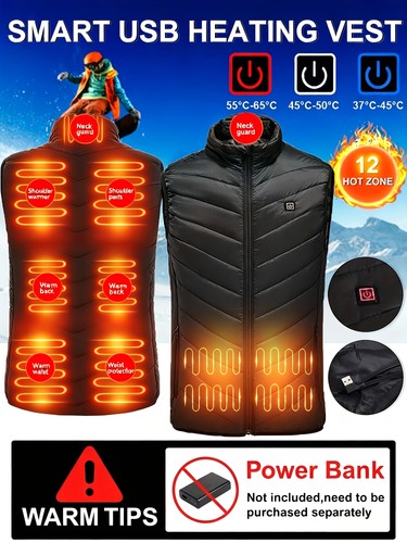 12zones electric heated vest - electric,
