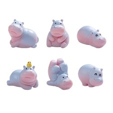 Pack of 6 Cute Hippo