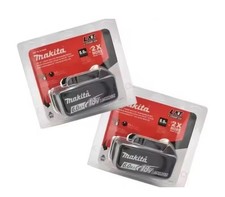 2x Makita 6ah 18v Power Tool Battery BL1860B 18V Li-lon Battery-black