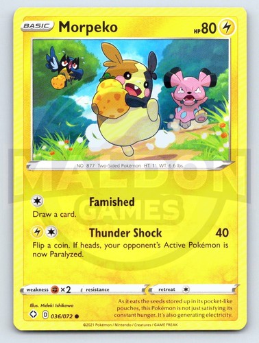 Morpeko 036 072 - morpeko, shining