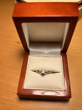 18 Carat Yellow Gold Solitaire Single Diamond Ring Size N1/2 Hallmarked 18ct
