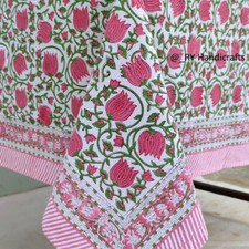 Pink & Green Indian hand Block