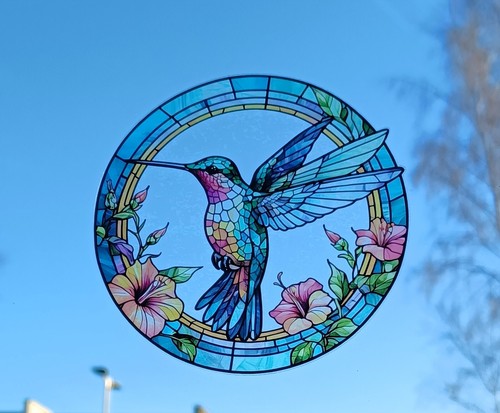 Hummingbird decorative stained - decorative,