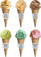 Set of 6 Ice cream van
