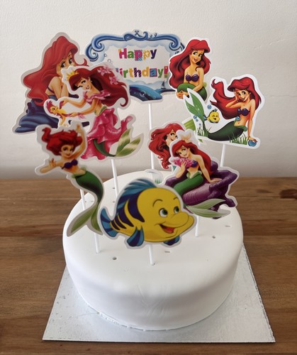 Birthday cake toppers - toppers, ariel